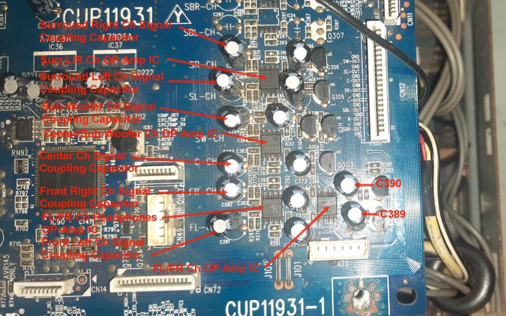 Op-amp Circuit Block Parts Labels Location